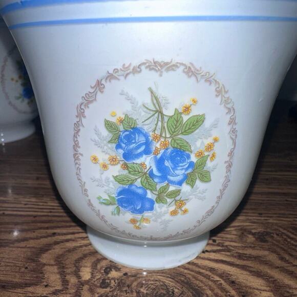 NOS Prestigeline Blue Cameo Crimp Shade 2 1/4” Fitter #40014 Original Mfg Tags - Picture 4 of 10